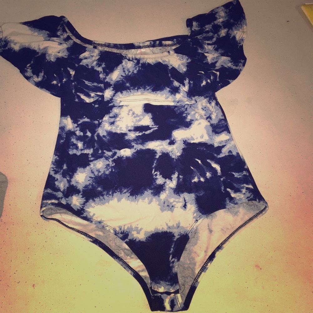 Blue bodysuit
